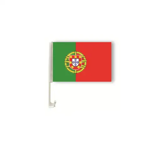 Bandeira de impressão personalizada de portugal, alta qualidade, bandeiras pequenas do carro para o copo europeu