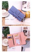 Ocean Star Dompet Panjang Wanita Dompet Clutch Kulit Pu Tahan Air Ritsleting Kancing Penutup Berkualitas Unggul Lembut Bentuk Persegi Panjang