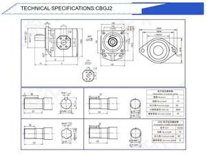Bomba Hidráulica de Triple Engranaje de Alta Presión HANSEN Serie CBGJ3 para Piezas de Plataformas de Perforación - Product Image 4
