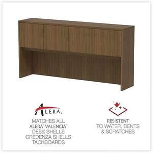 Archivador Moderno Alera Valencia Series en Madera de Nogal con Puertas, 4 Compartimentos, 64.75w X 15d X 35.38h - Product Image 6