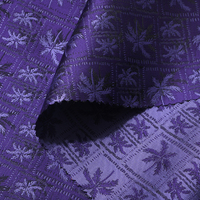 Yili nouveau tissu Jacquard de palmier de style tropical avec motif de grille de veine de feuille de plante fine adapté aux vêtements et aux textiles de maison