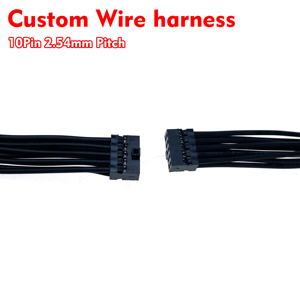 سلك توصيل مخصص بـ 10 أسنان وخطوة 2.54 مم من نوع دوبونت أسود للوحات التحكم الصناعية PCB - Product Image 1
