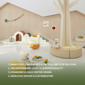 Hikeylove - Juego de Mesa y Sillas de Madera Modernas para Preescolar, Muebles de Juego Suaves y Seguros para Guardería, Jardín de Infancia, Aula, Cuidado Infantil y Aprendizaje - Product Image 2