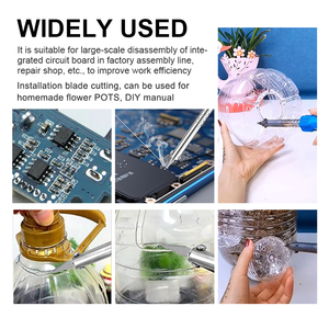 Cuchillo Eléctrico de Grabado Manual de Doble Propósito <span class=keywords><strong>con</strong></span> Conector Roscable de <span class=keywords><strong>Acero</strong></span> Inoxidable de 60W para Calentamiento Externo y Soldador - Product Image 6