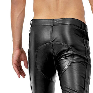 Pantalones de cuero clásicos para hombre, duraderos, cómodos, con un estilo elegante, hechos de cuero genuino suave, para uso en exteriores. - Product Image 5