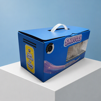 Scatole di Cartone Ondulato Personalizzate per Spedizioni con Finestra Trasparente e Maniglia in Plastica per Imballaggio Giocattoli