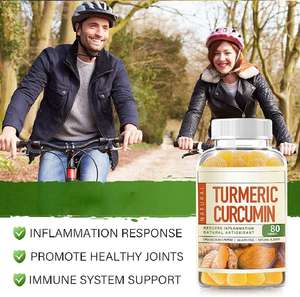 Частная марка, 80 шт., органические куркуминовые Имбирные жевательные резинки с экстрактом черного перца для суставов, воспалительный иммунный кровоток - Product Image 4