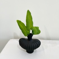 Mini feuille de plante Flamingo King, feuille artificielle en pot, feuille de Phénix Royal, aménagement paysager domestique, accessoire pour arrangement floral