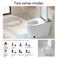 WC intelligent moderne à poser au sol, livraison rapide, bidet intelligent pour projets hôteliers internationaux
