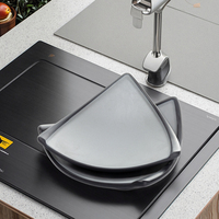 Panyu — plaques de service réutilisables en mélamine, triangle gris et noir, fournitures d'usine, en promotion