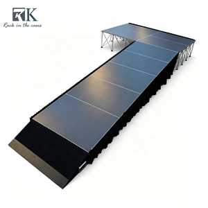 Modular <b>Stage</b> <b>Platform</b> Aluminum Smart <b>Stage</b> Portable <b>Stage</b> Kit Mobile <b>Stage</b> <b>Platform</b> with Aluminum <b>Stage</b> Riser and Slope - Product Image 1
