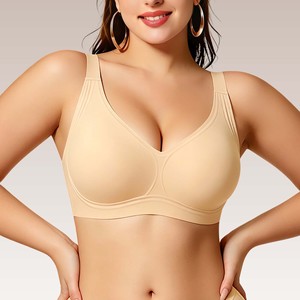 Sujetador Push-Up BH para Mujer, Cobertura Total, Sin Costuras, Talla Grande, Ajuste Cómodo, para Senos Grandes, Sujetador Jelly - Product Image 2