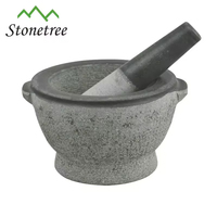 Offre Spéciale : Mortiers et pilons en marbre/granit pour la préparation des herbes et des aliments – Ensembles de mortiers et pilons en pierre