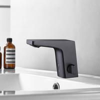 Robinet de lavabo moderne à trou unique pour salle de bain, robinet de lavabo à poser sur le comptoir, robinet à capteur de mouvement par induction