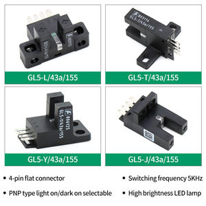 Sensor de Ranura Mt-PepperI+Fuchs GL5-T/43A/115, Diseño en T, Interruptor Fotoeléctrico de 5 mm, PNP NO+NC, Cable de 2 m, Original P+F - Product Image 1