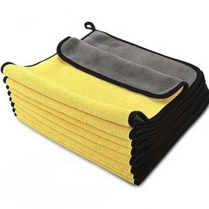 Serviettes en microfibre absorbantes double face pour le lavage et le séchage des voitures - Product Image 1
