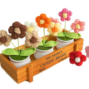 <span class=keywords><strong>Fleurs</strong></span> en tricot faites à la main <span class=keywords><strong>M</strong></span>, jolies <span class=keywords><strong>fleurs</strong></span> au crochet pour pinces à cheveux, accessoires de bandeaux, <span class=keywords><strong>fleurs</strong></span> au crochet faites à la main - Product Image 4