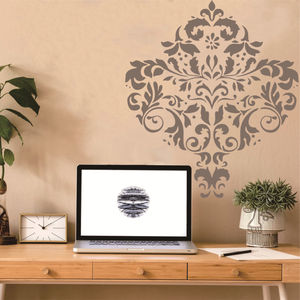 Pochoirs de mandala translucides de grande taille pour la <span class=keywords><strong>peinture</strong></span> - Modèles de mandala réutilisables - Motifs de 60x60 cm pour les murs, les tissus, le bois - Product Image 6