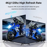 Conmutador HDMI SYONG 5 en 1 Salida 8K 4K Full HD 1080p 3D con Control Remoto IR, Divisores y Convertidores de Video para PS4, Xbox, Blu-Ray