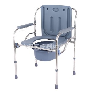 <b>Folding</b> <b>Commode</b> Chair For Elderly And Pregnant Women With Bucket 890 Model Straight Body Design Healthcare Use - Product Image 1