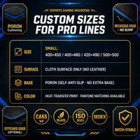 Tapis de souris personnalisé en tissu pour le gaming, faible MOQ, bords cousus, impression par transfert thermique, OEM ODM en gros