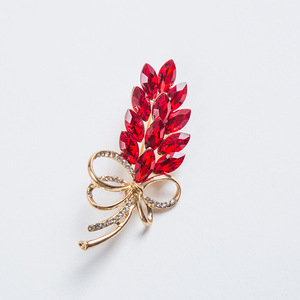 Broche populaire en cristal et zircon, boucle pour foulard en soie, corsage en strass, épingle de col pour costume, accessoire de mode - Product Image 4