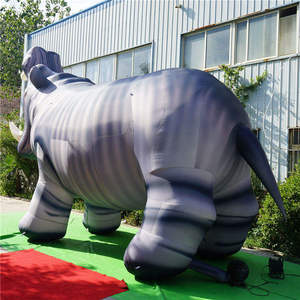 Hippopotame gonflable réaliste 3D géant, modèle d'animal <span class=keywords><strong>aquatique</strong></span> personnalisé pour la publicité commerciale sur le thème des zoos en plein air - Product Image 4