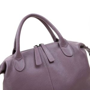 Nouveau sac fourre-tout décontracté en cuir véritable pour femme, à porter à l'épaule ou en bandoulière, imperméable, fermeture ouverte, plusieurs couleurs disponibles - Product Image 2