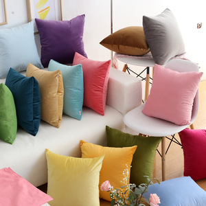 Penjualan Panas Sarung Bantal Beludru Mewah Sederhana Gaya Eropa Warna Solid Bantal Persegi untuk Penggunaan di Rumah dan Rumah Sakit. - Product Image 3