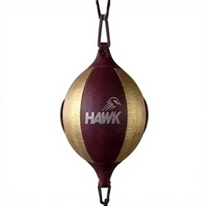 Sac de frappe lourd double extrémité Hawk en cuir PU, élastique, à suspendre, installation facile pour l'entraînement en salle de sport pour adultes - Product Image 1