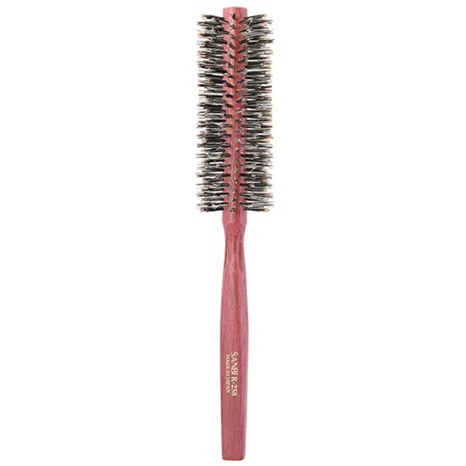 High quality natural wooden combs brush roller hair tool for women