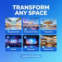 Projecteur laser interactif pour enfants, 5000 lumens ANSI, 60 jeux, courte portée, 1080P, système de projection tout-en-un, éducation, entreprise
