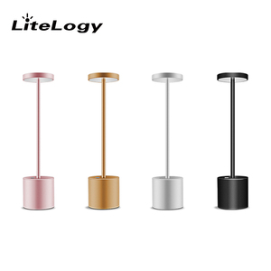 Không dây có thể sạc lại nhà hàng Đèn bàn cạnh giường ngủ đẩy bàn điều khiển đèn <span class=keywords><strong>LED</strong></span> với không dây QI sạc - Product Image 3