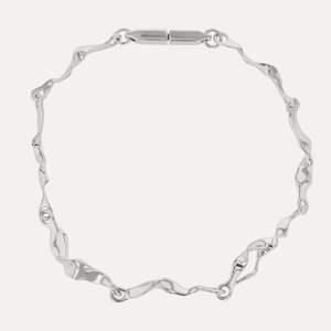 Bracelet Chaîne Designer en Argent Plaqué Or Rose, Bijou de Luxe Hip Hop Tendance, Élégant pour Femme, Sertissage Canal - Product Image 5