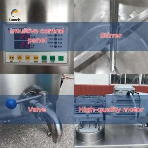 100L latte e succo di frutta pastorizzatore macchina piccolo serbatoio di pastorizzazione - Product Image 4