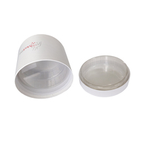 Boîte cylindrique en carton rigide haut de gamme avec logo personnalisé et insert en PVC, emballage rond écologique pour vêtements et coffrets cadeaux