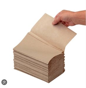 <span class=keywords><strong>Acheter</strong></span> usine preimum qualité bas prix pâte recyclée jetable écologique brun serviettes en papier - Product Image 1