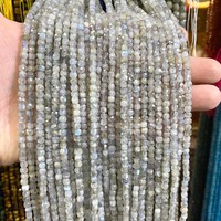 Perles de pierres précieuses en turquoise naturelle de Hubei, Chine, en vrac, facettées en forme de cube, perles carrées de 4*4 mm pour la fabrication de bijoux