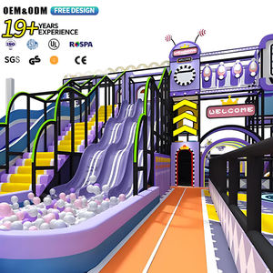 Équipement de terrain de jeux intérieur commercial de grande taille, personnalisable, <span class=keywords><strong>salle</strong></span> de sport, parc avec toboggan, labyrinthes, jeux pour enfants de 2 à 15 ans - Product Image 1