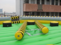 Nouveau design de jeu gonflable d'extérieur, jeux gonflables pour événements, jeu d'obstacles rotatifs gonflables