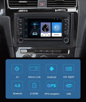 Pour Volkswagen 7 pouces autoradio Android stéréo Auto lecteur multimédia volant contrôle prise en charge GPS Navigation