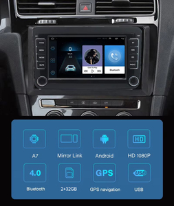 Автомагнитола для Volkswagen 7 дюймов, Android, стерео, мультимедийный плеер, управление рулевым колесом, поддержка GPS-навигации - Product Image 2