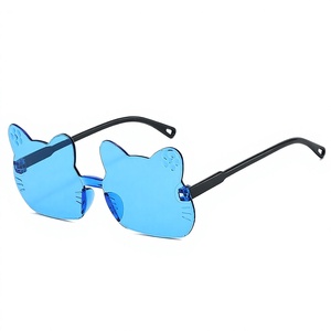 Trendy Cat <b>Sunglasses</b> for Kids <b>Cute</b> Novelty Children Shades Summer Festival Photo Props Gafas de Sol - Product Image 1