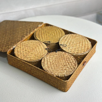 Panier-cadeau tissé à la main pour le Ramadan, ensemble de plateaux de luxe pour l'emballage de cadeaux de l'Aïd pour la décoration festive