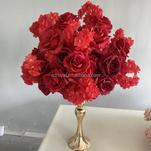 70 सेमी अनुकूलित व्यवस्था रेड वेडिंग सेंटरपीस रेशम लाइट गुलाबी गुलाब की शादी की सजावट के लिए कृत्रिम फूल बॉल - Product Image 3