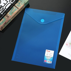 Bán buôn PP trong suốt A4 tập tin văn phòng túi với cho Velcro Fastener lưu trữ không thấm nước Túi Hợp Đồng Trong Kho màu - Product Image 2