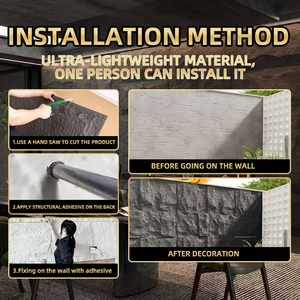 Panel de imitación de <span class=keywords><strong>madera</strong></span> PU con efecto de <span class=keywords><strong>madera</strong></span> vieja y desgastada, con anillos anuales, 1160*300mm, resistente al agua - Product Image 6