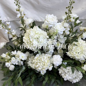 IFG vente chaude 70cm soie artificielle passerelle allée commandes en gros fleur coureur étanche mariage pour hôtels événements - Product Image 4