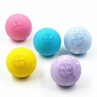 Rouleau de massage musculo-fascial en caoutchouc personnalisé avec logo, équipement de fitness pour la rééducation, balle de lacrosse auto-massante