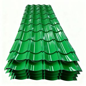 Tôle <span class=keywords><strong>ondulée</strong></span> en acier galvanisé prépeint couleur GI, revêtement zinc Galvalume, argenté, pour panneau de toiture - Product Image 5